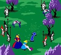 une photo d'Ã©cran de Alice in Wonderland sur Nintendo Game Boy Color